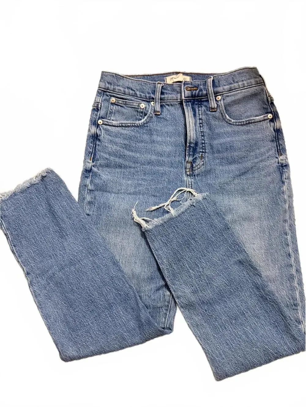 Levi's 501 button fly blue jeans 29x30 straight leg